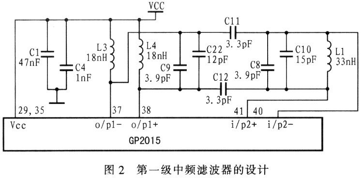 1 引言 典型的GPS接收机主要由4部分组成:天线、射频前端、相关器和导航解算部分。其中,天线主要负责信号的接收;射频前端负责信号的下变频,在当前的数字化接收机中还包括A/D转换,它是所有后端处理的基础,其信号的品质直接影响接收机的性能,相关器主要负责信号跟踪与锁定的硬件部分,包括各种原始数据和测量数据的输出,并传输给微处理器;导航解算部分主要负责信号的跟踪和锁定的软件部分、数据的解调、伪距的提取以及导航数据的解算,它的处理基础是相关器,所有的原始数据来自相关器。 2 GP2015及其外围电路 ?