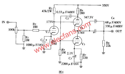 6n1自制otl耳机放大器电路_电路图分享 6n1自制otl耳机放大器电路