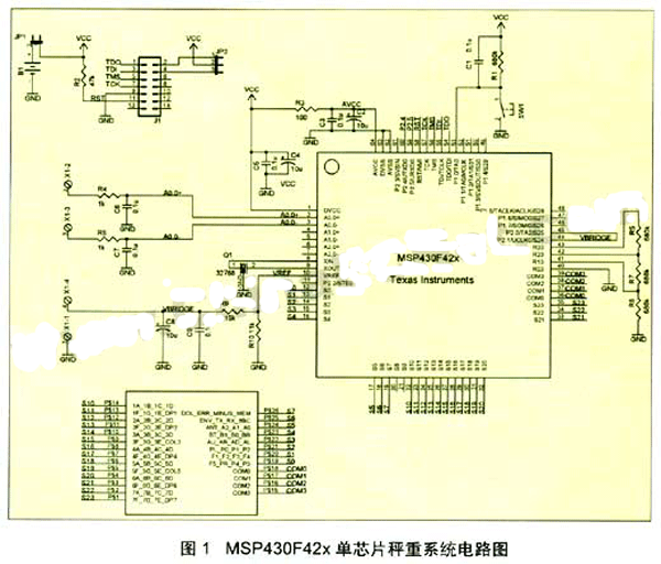 引言 传统上,设计秤重、测力、转矩及压力测量系统时,广泛采用全桥接电阻传感器的方法。大多数桥接传感器都要求较高的激励电压(通常为10 V),同时输出较低的满量程差动电压,约为2 mV/V。传感器的输出通常由仪表放大器加以放大,经过发大后的信号,再由高精度模数转换器 (ADC) 进行数字化,最后再用一个通用的MCU作进一步处理与显示。通常情况下,ADC并不集成在MCU中。这种方法虽然可以实现满量程的ADC输入电压,但桥接传感器的激励电压高达10 V,功耗较大,而且使用的芯片数量也较多,加大了电源管理的复杂度