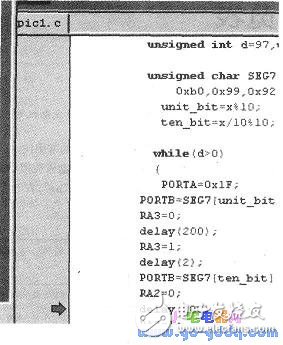 PIC单片机源程序的模拟仿真设计