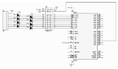 基于STC89C52RC单片机点亮八个发光二极管的设计