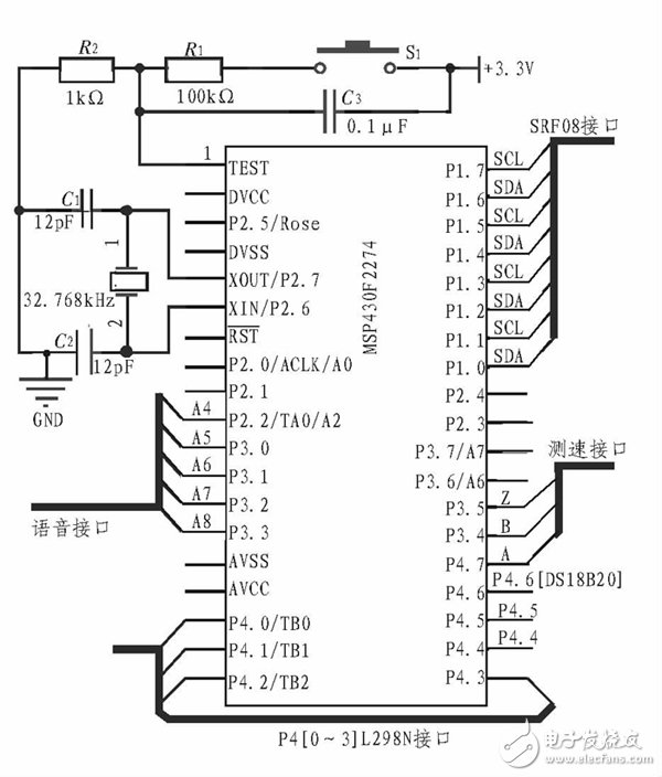 如何设计一个以MSP430F2274单片机为控制核心的智能小车？