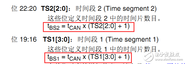 STM32 CAN总线传输波特率的计算