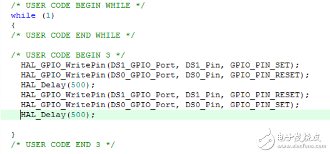 关于stm32跑马灯的程序