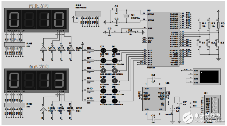 基于STC89S52的智能交通灯控制系统的设计与应用