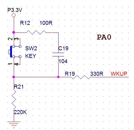 STM32单片机按键电路设计