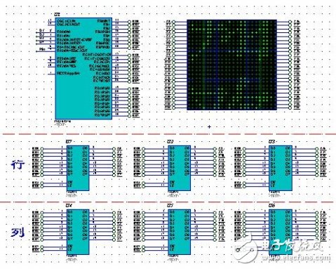 PIC16F877A单片机对24X24点点阵屏的驱动设计