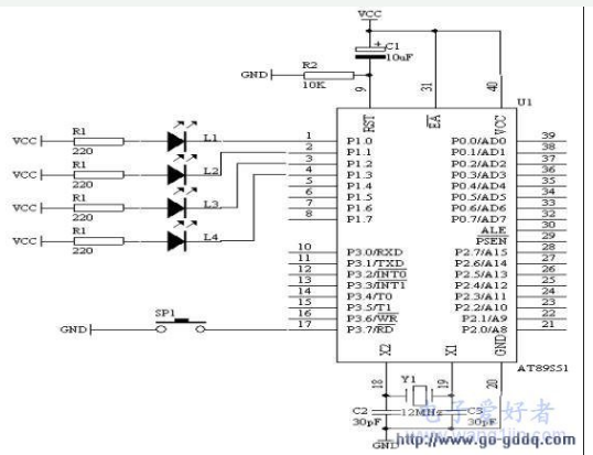 AT89S51单片机按键识别的过程和方法