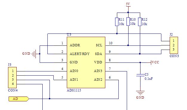 STM32单片机的ADS1115通过模拟I2C驱动