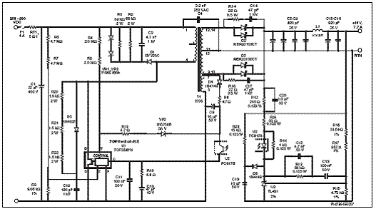 TOP258MN POWER INTEGRATIONS - IC: PMIC | AC/DC switcher,SMPS controller; 6.88A; 59.4÷72.6kHz