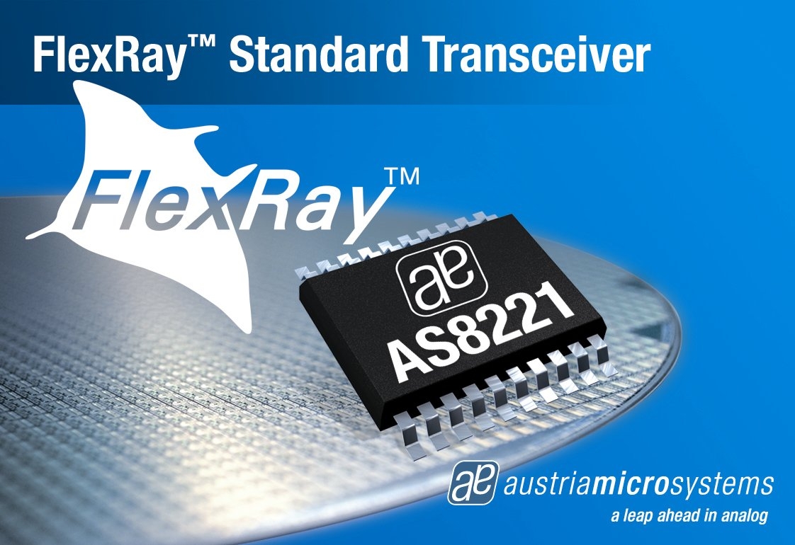 奥地利微电子推出首款获得FlexRay V2.1 Rev B